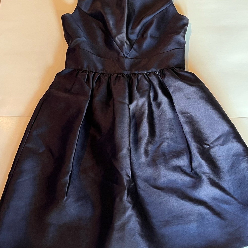 Eliza J Navy Blie Fit and Flare Halter Dress Cocktail